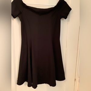 Zara black off the shoulder dress